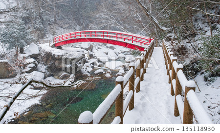 湯森谷（冬季）：紅葉橋 135118930