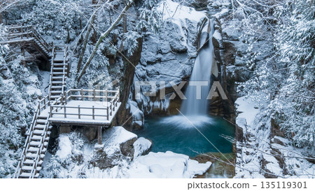 湯森溪谷（冬季）：龍神瀑布 135119301