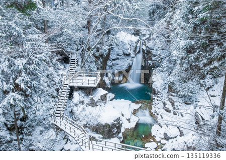 湯森溪谷（冬季）：龍神瀑布 135119336