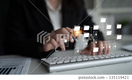 Digital File Directory and Folder Organization Structure Latch 135119421