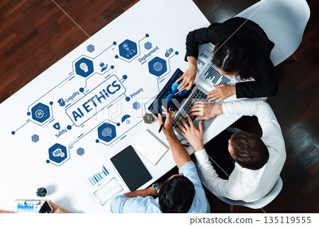 Collaboration on AI Ethics with Diverse Professionals Analyzing Key Concepts and Data to Ensure Responsible Technology Deployment and Privacy Safeguards. Amity 135119555