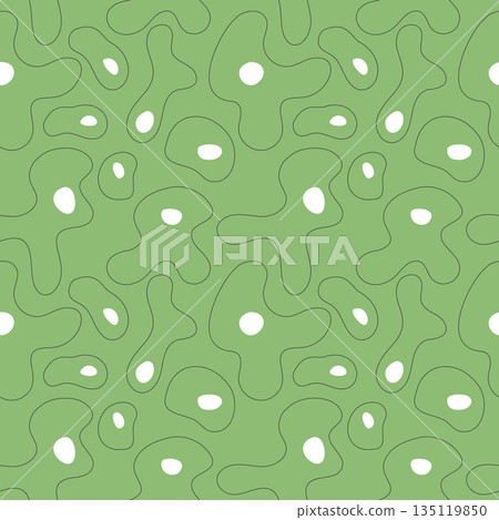 pseudocellular structures pattern, green background. 135119850
