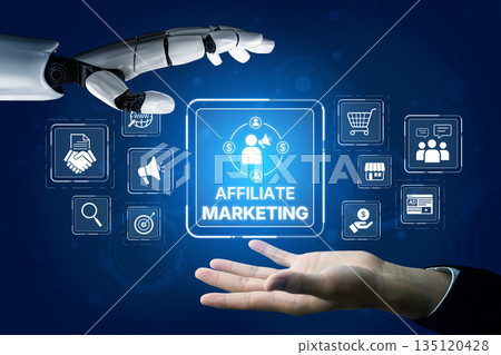 AI Automates Affiliate Marketing for Passive Income Growth Spline 135120428