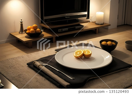 TV in hotel room 135120493