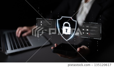 Cybersecurity Protecting Business from Online Threats Latch Cybersecurity Protecting Business from Online Threats Latch 135120617