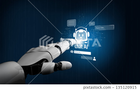 AI Brain Processing Data with Generative Artificial Intelligence Concept Vouch AI Brain Processing Data with Generative Artificial Intelligence Concept Vouch 135120915