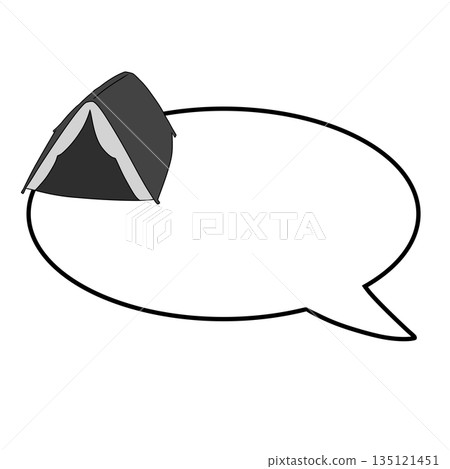 Tent speech bubble Tent speech bubble 135121451