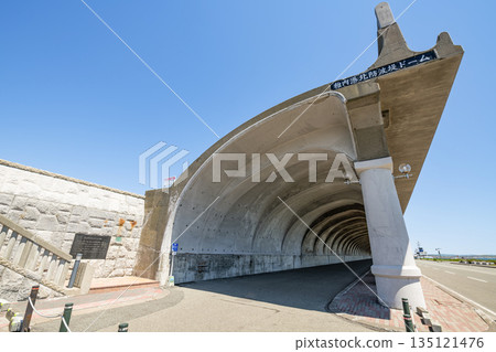 北海道稚內市稚內港北防波堤圓頂被指定為北海道遺產 北海道稚內市稚內港北防波堤圓頂被指定為北海道遺產 135121476