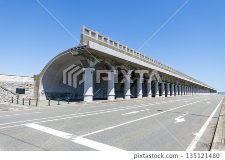 北海道稚內市稚內港北防波堤圓頂被指定為北海道遺產 135121480