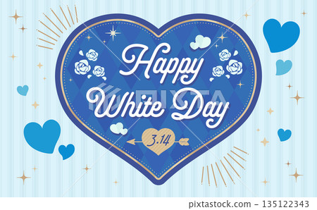 White Day Frame_Heart 135122343