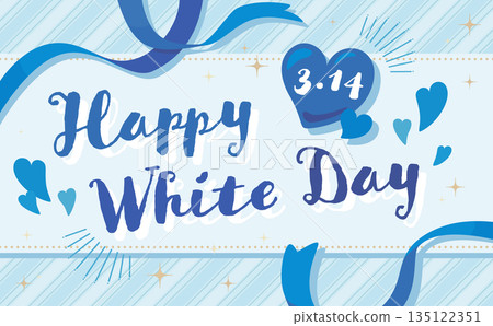 白色日相框_絲帶和條紋_白色 135122351