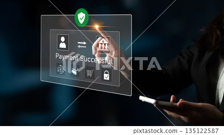 Secure Online Payment Successful Transaction Display Latch Secure Online Payment Successful Transaction Display Latch 135122587