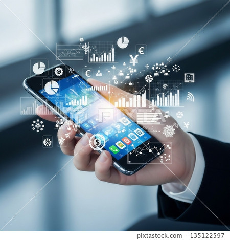智慧型手機和媒體符號 3 135122597