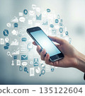 智慧型手機和媒體符號 9 135122604