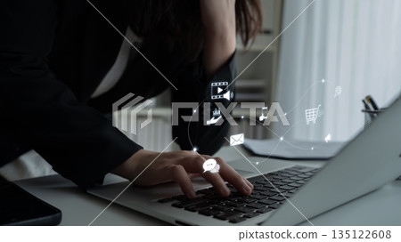 Omnichannel Marketing and Customer Journey Flow Latch 135122608
