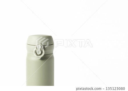 Water bottle, vacuum insulated mobile mug, white background Water bottle, vacuum insulated mobile mug, white background 135123080