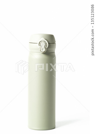 水瓶，真空保溫杯，白色背景 135123086