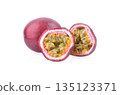 passion fruit isolated on white background 135123371