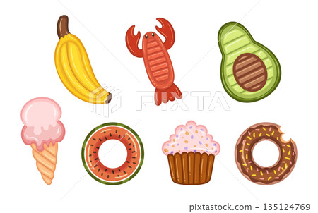 Swimming Mattresses, Inflatable Buoyant Mats Designed For Leisure Or Water Activities. Come In Various Sizes And Shapes Swimming Mattresses, Inflatable Buoyant Mats Designed For Leisure Or Water Activities. Come In Various Sizes And Shapes 135124769