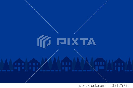 Streetscape, Houses, Trees Streetscape, Houses, Trees 135125733