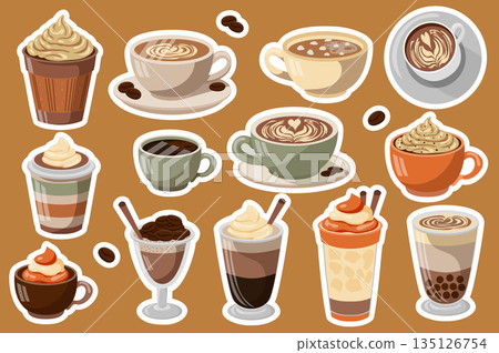 Coffee Stickers 135126754