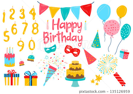 Happy Birthday Set 135126959