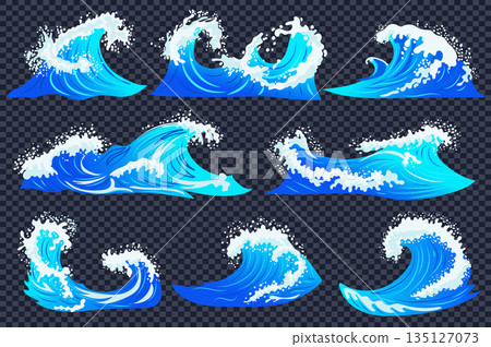 Water Waves Set Water Waves Set 135127073