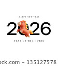 Happy New Year 2026 Year of the Horse 135127578