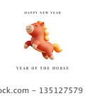 Happy New Year 2026 Year of the Horse 135127579