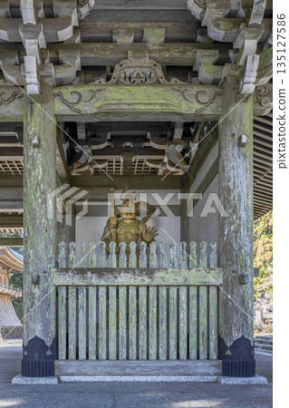 Kongoshoji Temple on Mount Asakuma (January) Nio statues 135127586