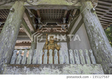 Kongoshoji Temple on Mount Asakuma (January) Nio statues 135127587