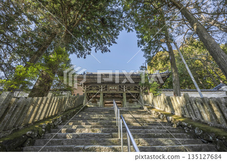 Kongoshoji Temple on Mount Asakuma (January) Stairs to the Niomon Gate Kongoshoji Temple on Mount Asakuma (January) Stairs to the Niomon Gate 135127684