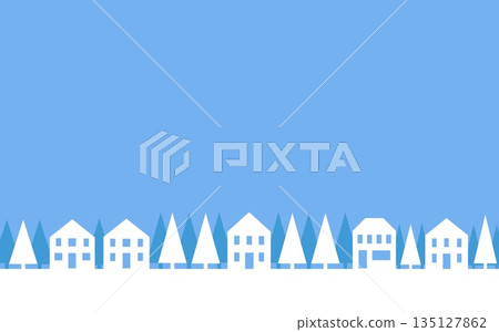 Streetscape, Houses, Trees 135127862