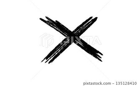 Hand-drawn black marker cross isolated PNG on transparent background. Stylized marker stroke cross for highlighting text, notes, numbers, logos, hand-drawn doodle grunge cross element. Hand-drawn black marker cross isolated PNG on transparent background. Stylized marker stroke cross for highlighting text, notes, numbers, logos, hand-drawn doodle grunge cross element. 135128410