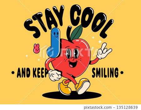 Retro Charaters design - Apple Retro Charaters design - Apple 135128639