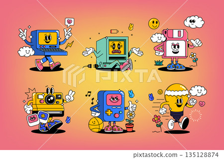 Groovy character design 135128874