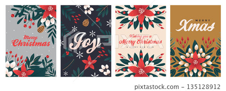 Christmas cards design 135128912