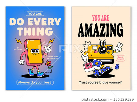 Groovy poster design Groovy poster design 135129189