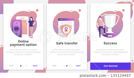Flat Design Oneboarding Concepts 2 Flat Design Oneboarding Concepts 2 135129487
