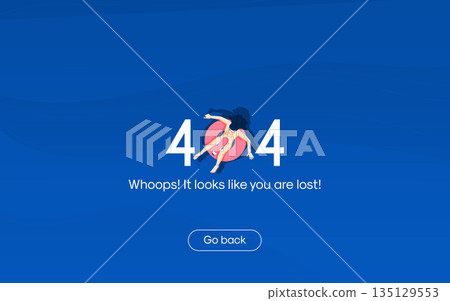 Flat Modern design Illustration of Error page Flat Modern design Illustration of Error page 135129553