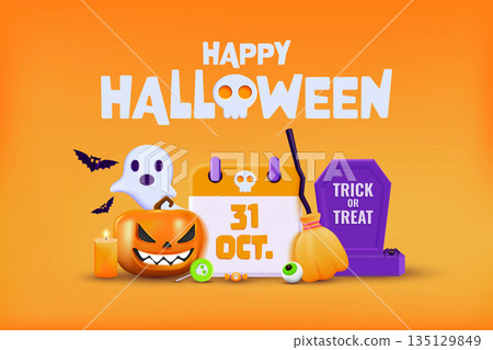 Halloween Background design 5 135129849