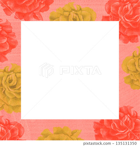 Oil painting carnation square frame Oil painting carnation square frame 135131350