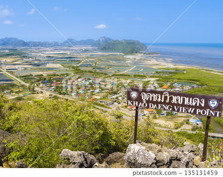 View from Khao Daeng Viewpoint, Kui Buri, Thailand View from Khao Daeng Viewpoint, Kui Buri, Thailand 135131459