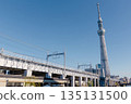 Tokyo Skytree and cityscape on a clear day 135131500