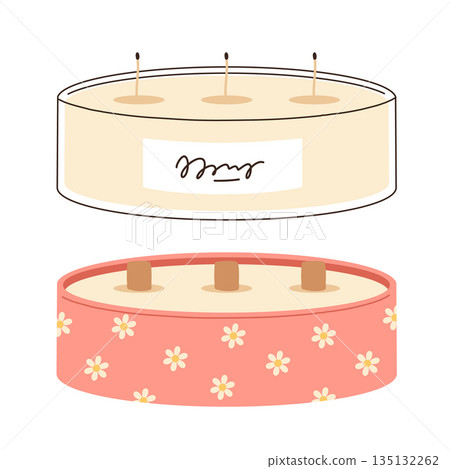 Various Candles. Different shapes and sizes. Pillar, jar candle, square, container candle, heart shaped. Decorative wax candles for relax and spa. Matches, candle snuffer. Hand drawn Vector set Various Candles. Different shapes and sizes. Pillar, jar candle, square, container candle, heart shaped. Decorative wax candles for relax and spa. Matches, candle snuffer. Hand drawn Vector set 135132262