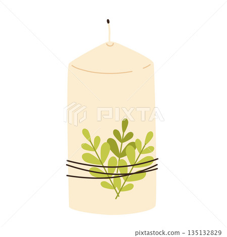 Various Candles. Different shapes and sizes. Pillar, jar candle, square, container candle, heart shaped. Decorative wax candles for relax and spa. Matches, candle snuffer. Hand drawn Vector set Various Candles. Different shapes and sizes. Pillar, jar candle, square, container candle, heart shaped. Decorative wax candles for relax and spa. Matches, candle snuffer. Hand drawn Vector set 135132829