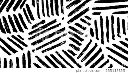 Wavy and swirled brush strokes vector pattern. Black paint freehand scribbles, abstract ink background. Brushstrokes, smears, lines, squiggle pattern. Abstract grunge scrawls wallpaper design Wavy and swirled brush strokes vector pattern. Black paint freehand scribbles, abstract ink background. Brushstrokes, smears, lines, squiggle pattern. Abstract grunge scrawls wallpaper design 135132835