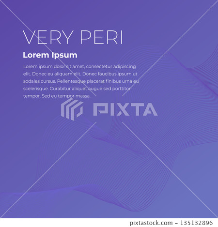 Fluid poster cover with modern veri peri color of the year 2022. Violet and purple abstract geometrical template with blend shapes. Fluid poster cover with modern veri peri color of the year 2022. Violet and purple abstract geometrical template with blend shapes. 135132896
