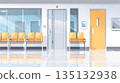 Illustration of a bright waiting room 135132938