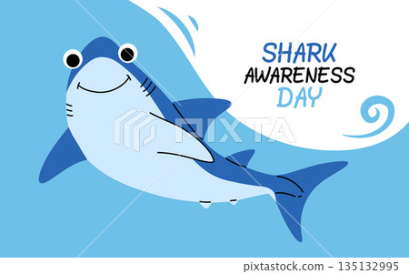 shark awareness day design template for celebration. shark awareness day vector template. shark vector design. flat shark design. fish silhouette. shark awareness day design template for celebration. shark awareness day vector template. shark vector design. flat shark design. fish silhouette. 135132995
